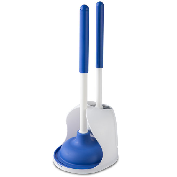 CLEANHOME Toilet Plunger And Brush 2 In 1 Toilet Bowl Brush Plunger Set